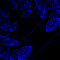 Picture of positive roots of E8 in normal ordering