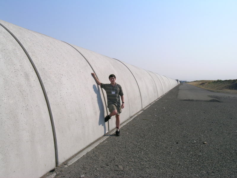 One of the interferometer arms at Hanford observatory